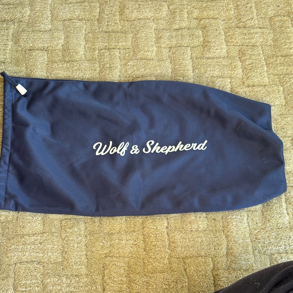 Wolf & Shepherd Navy Shoe Bag